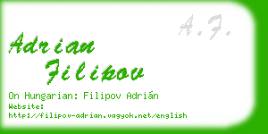 adrian filipov business card